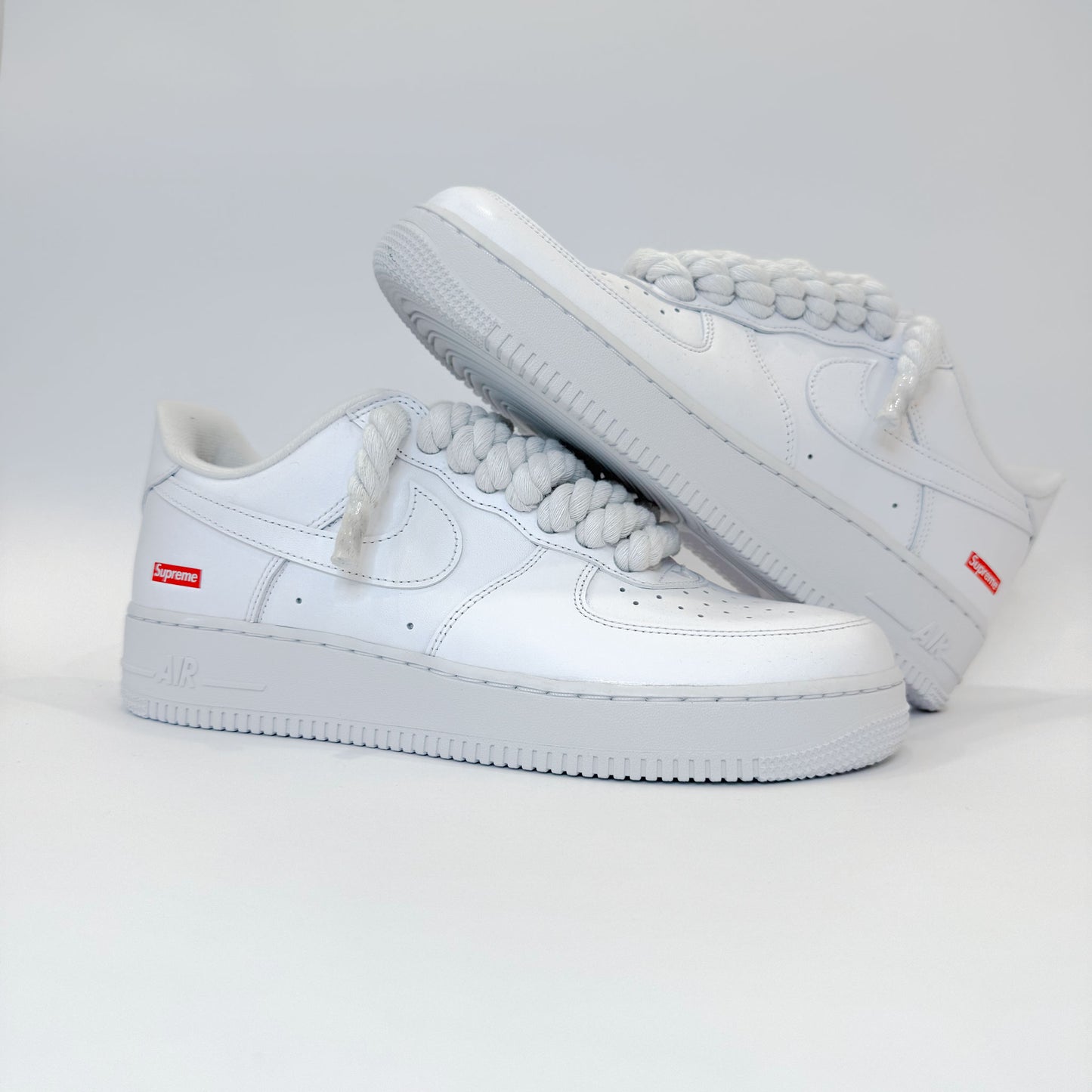 Nike Air Force 1 Low Supreme White - Biele Rope Šnúrky
