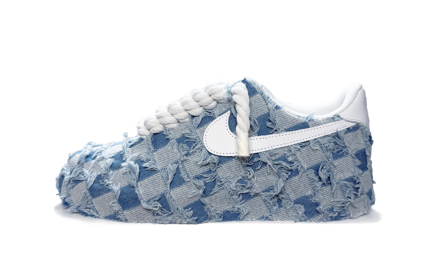 Nike Air Force 1 Ripped Denim