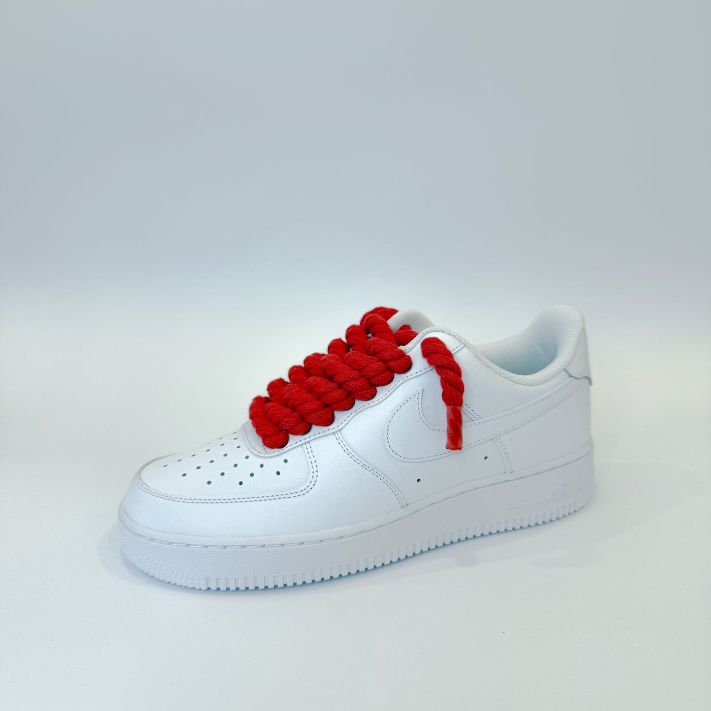 Nike Air Force 1 Low White - Červené Rope Šnúrky