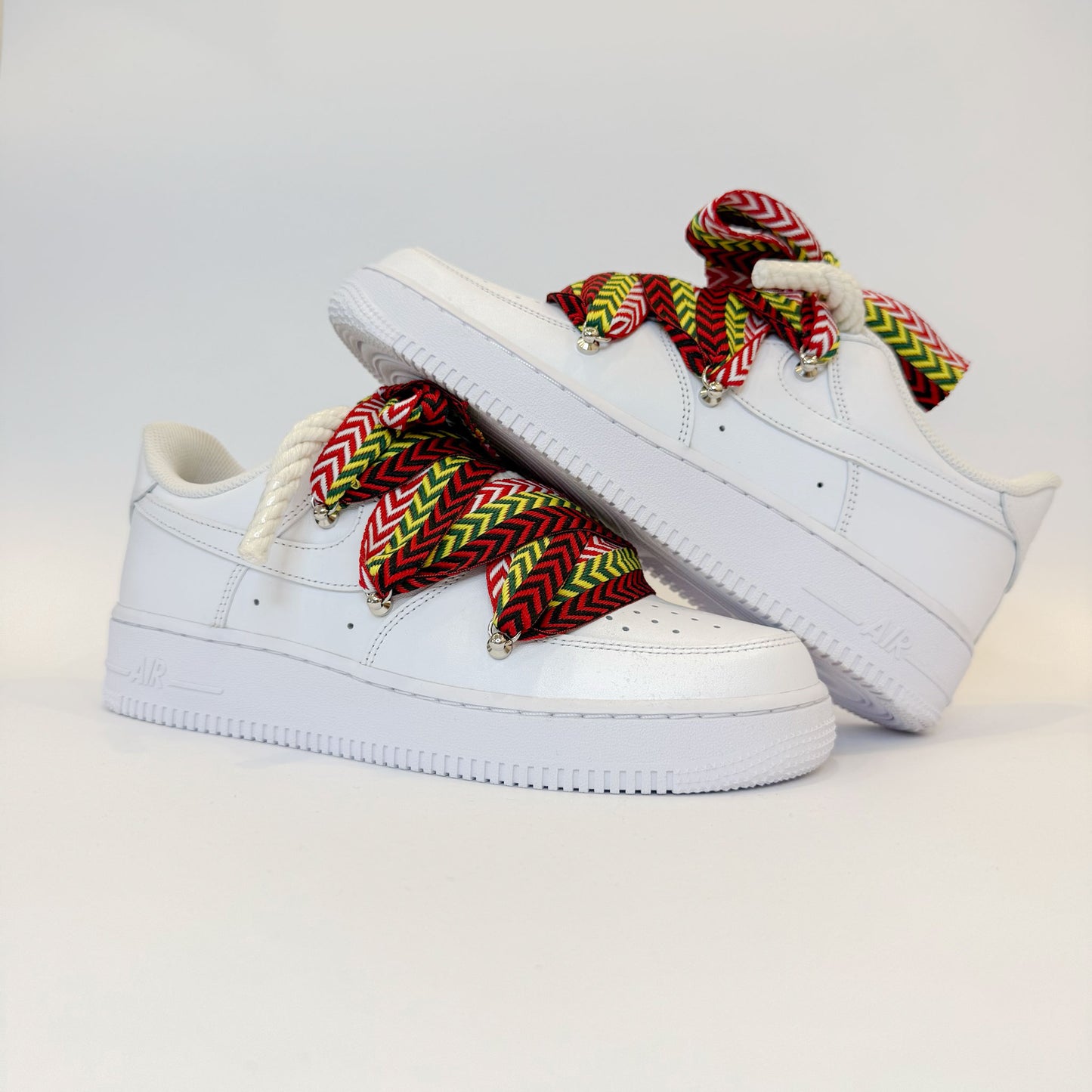 Nike Air Force 1 White Lanvin Rope Laces Multicolor