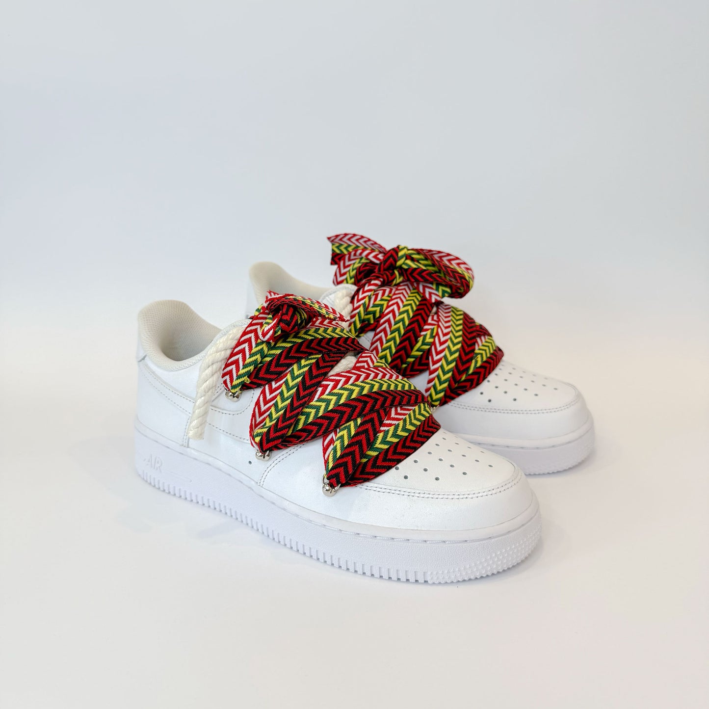 Nike Air Force 1 White Lanvin Rope Laces Multicolor