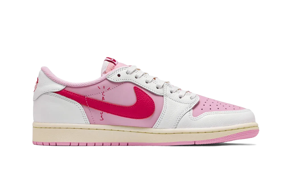 Air Jordan 1 Low OG Travis Scott Tropical Pink IQ7604-101 podrážka detail