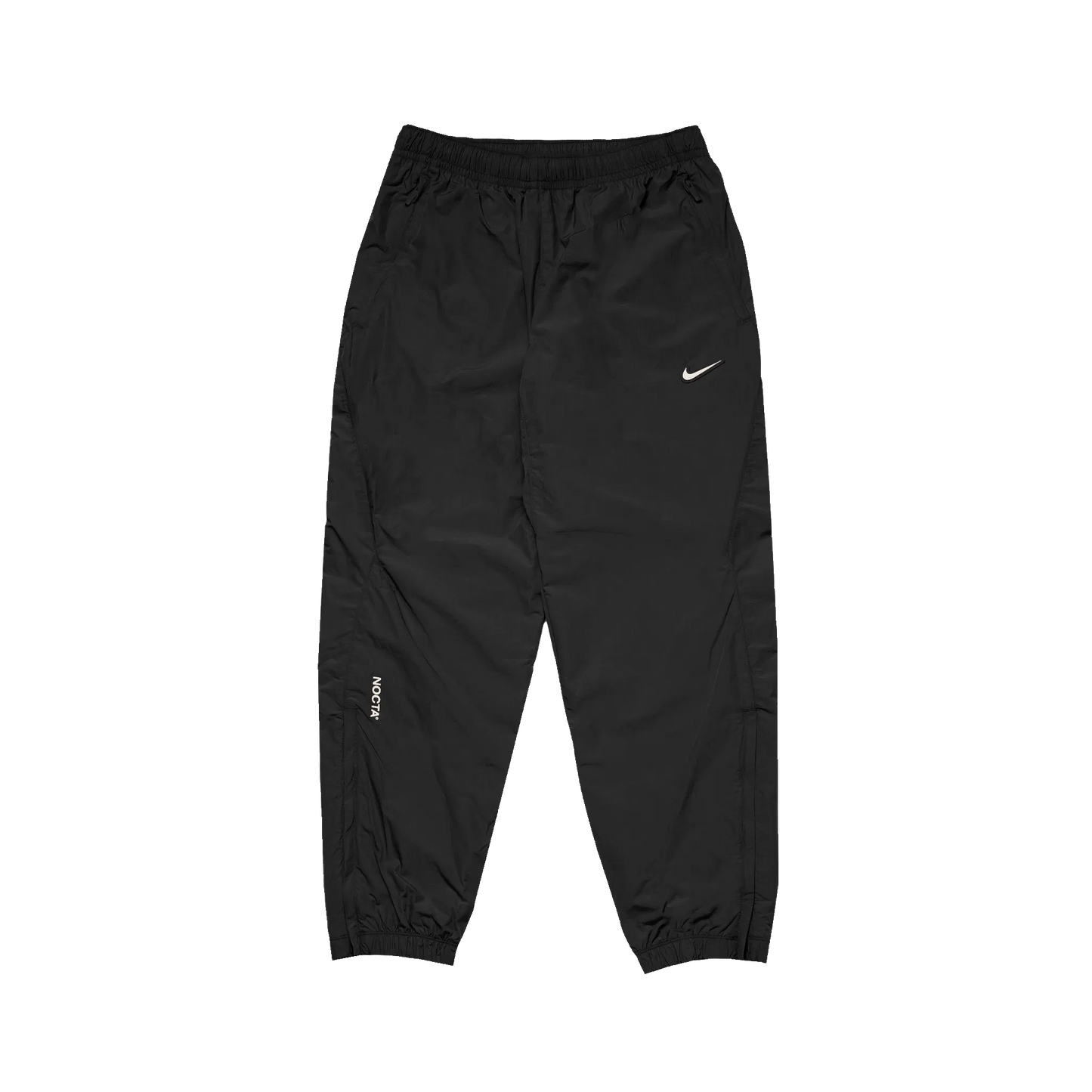 Nike x NOCTA Northstar Nylon Track Pant Black FN7668-010 - čierne nylonové nohavice s Nike Swoosh a NOCTA logom