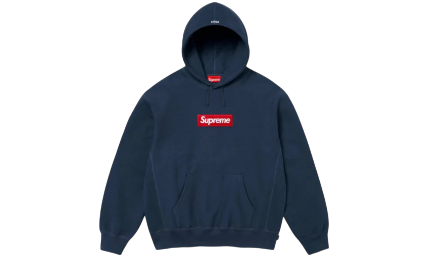 Supreme Box Logo Hooded Sweatshirt Sweatshirt Navy
