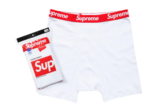 Supreme Hanes Boxers Biele