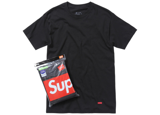 Supreme Hanes Tagless Tee Black