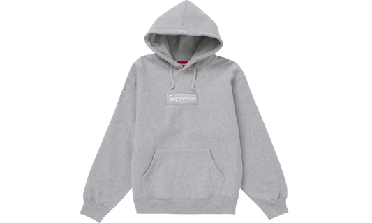Supreme Box Logo Hooded Sweatshirt Heather Grey