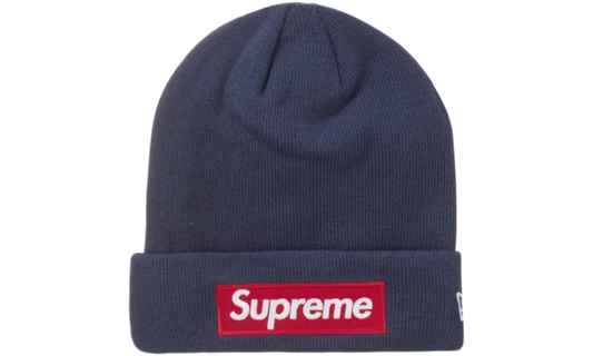 Supreme New Era Box Logo Beanie Navy