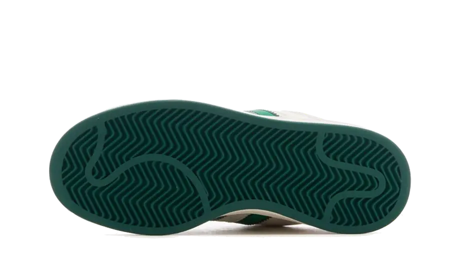 Tenisky adidas Campus 00s bielo-zelené, pohľad zo spodu