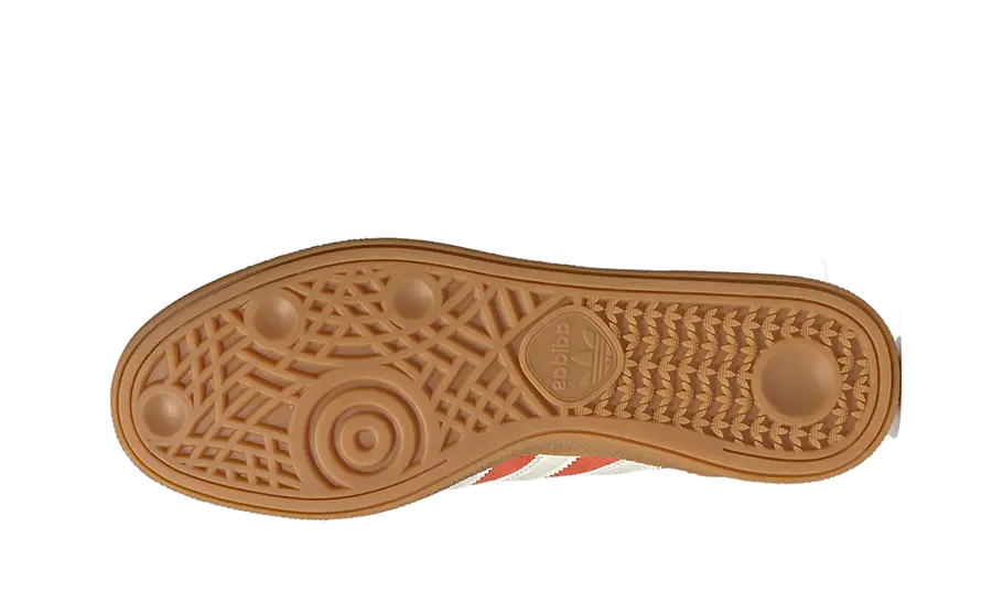 Tenisky adidas Handball Spezial červeno-biele, pohľad zo spodu