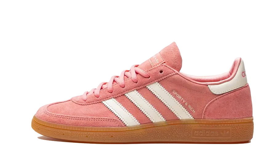 Tenisky adidas Handball Spezial ružovo-biele, pohľad z boku