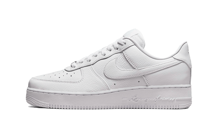 Tenisky Air Force 1 nízke Drake biele, pohľad z boku