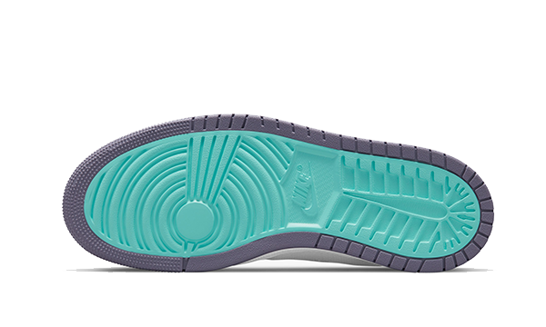 Tenisky Air Jordan 1 vysoké fialovo-biele, pohľad na podrážku