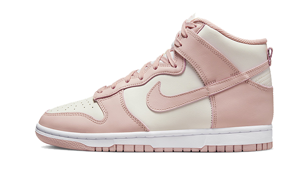 Tenisky Nike Dunk vysoké ružovo-biele, pohľad z boku