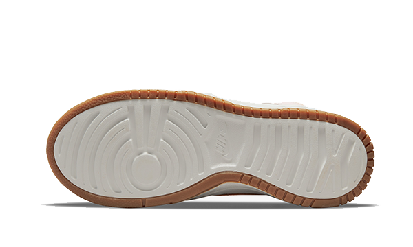 Tenisky Nike Dunk vysoké béžovo-ružové, pohľad na podrážku