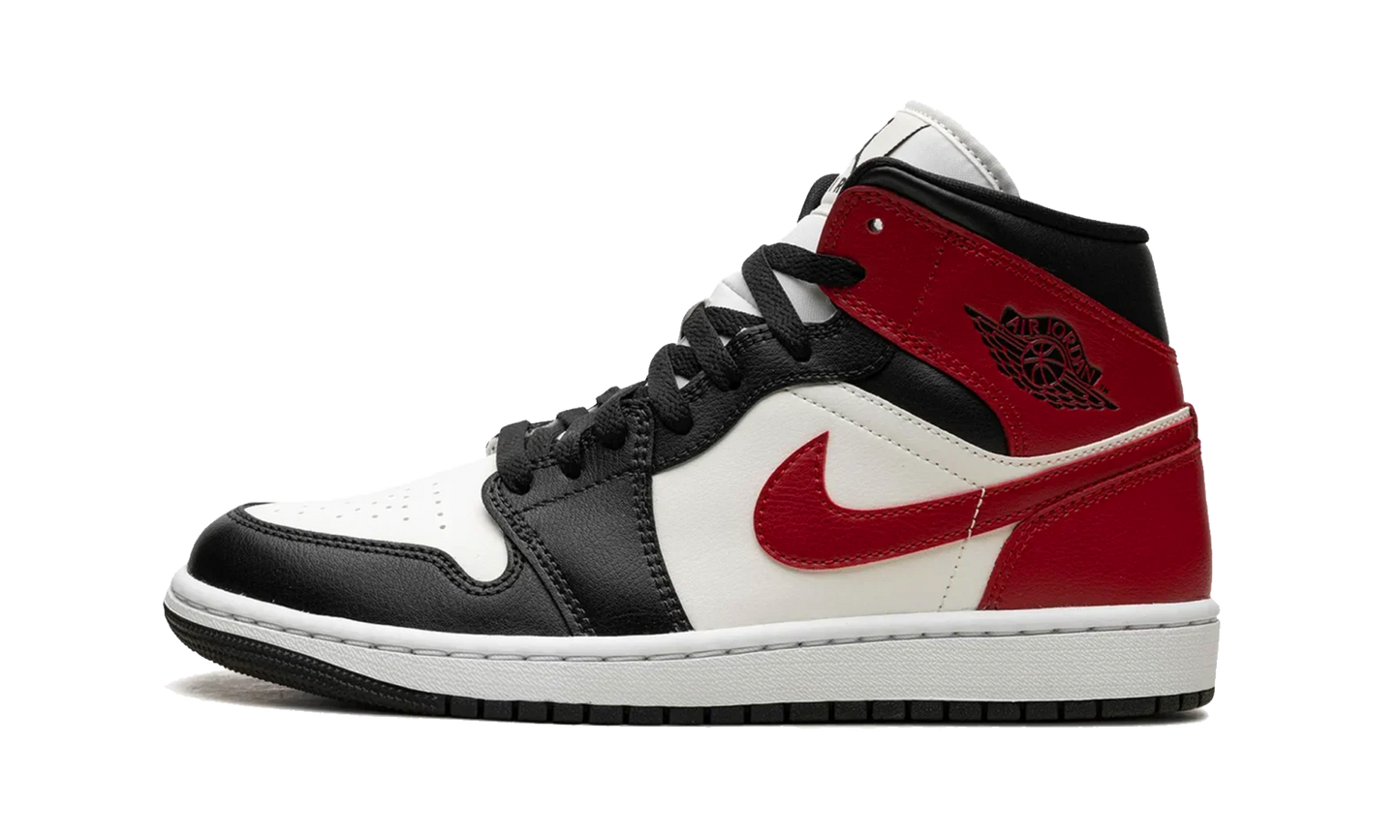 Air Jordan 1 Mid Gym Red Off Noir