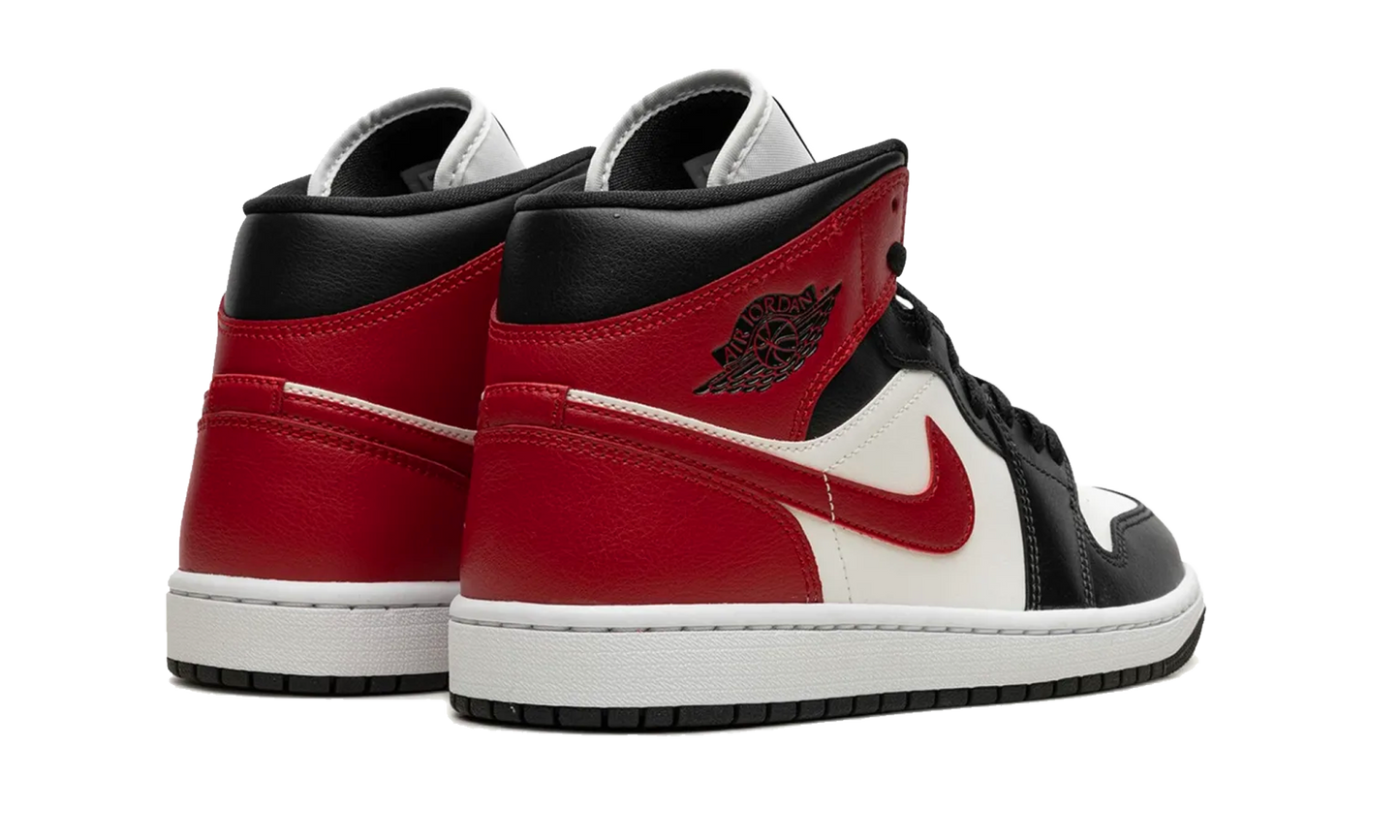 Air Jordan 1 Mid Gym Red Off Noir