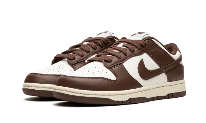 Tenisky Nike Dunk nízke hnedo-biele, pohľad z uhla