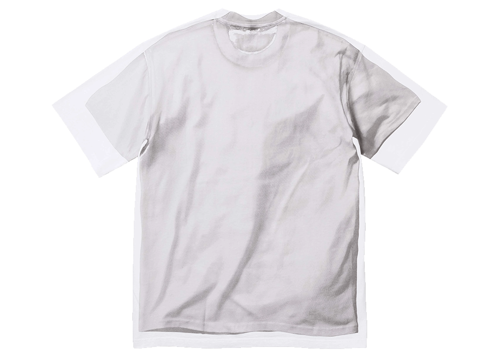 Tričko Supreme Maison Margiela biele, pohľad zo zadu