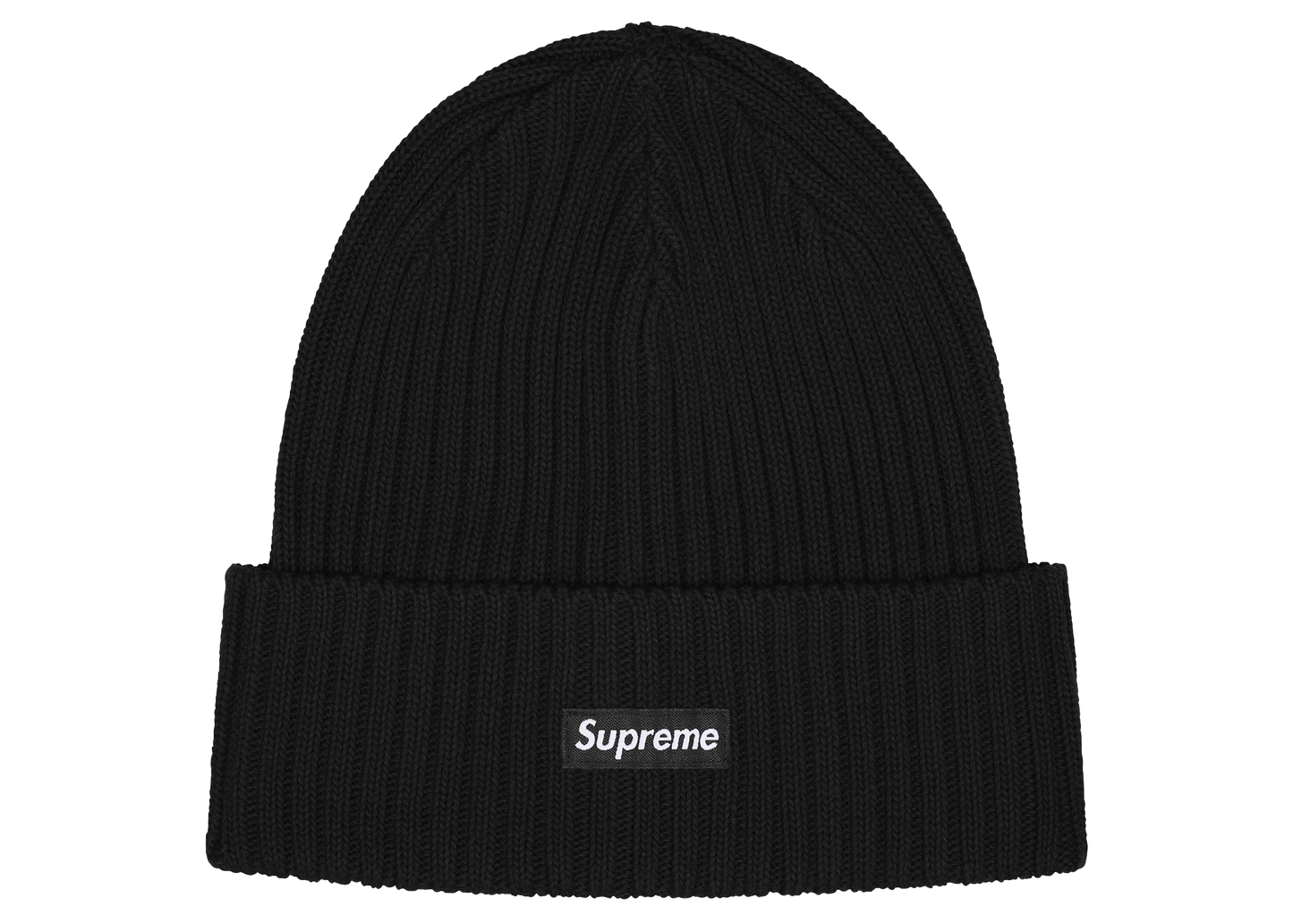 Čiapka Supreme čierna, pohľad z predu