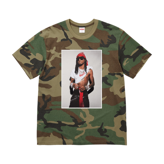 Supreme Playboi Carti Tee Woodland Camo