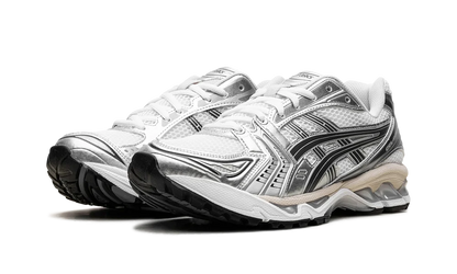 ASICS Gel-Kayano 14 White Graphite Grey, pohľad na pár spredu