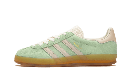 Tenisky adidas Gazelle zeleno-bežové, pohľad z boku