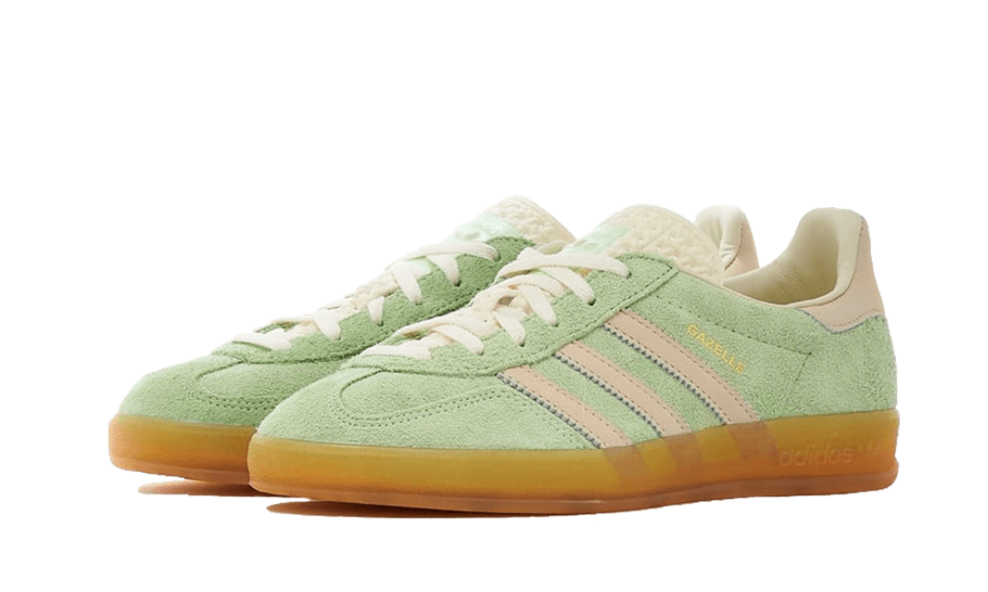 Tenisky adidas Gazelle zeleno-bežové, pohľad z predu