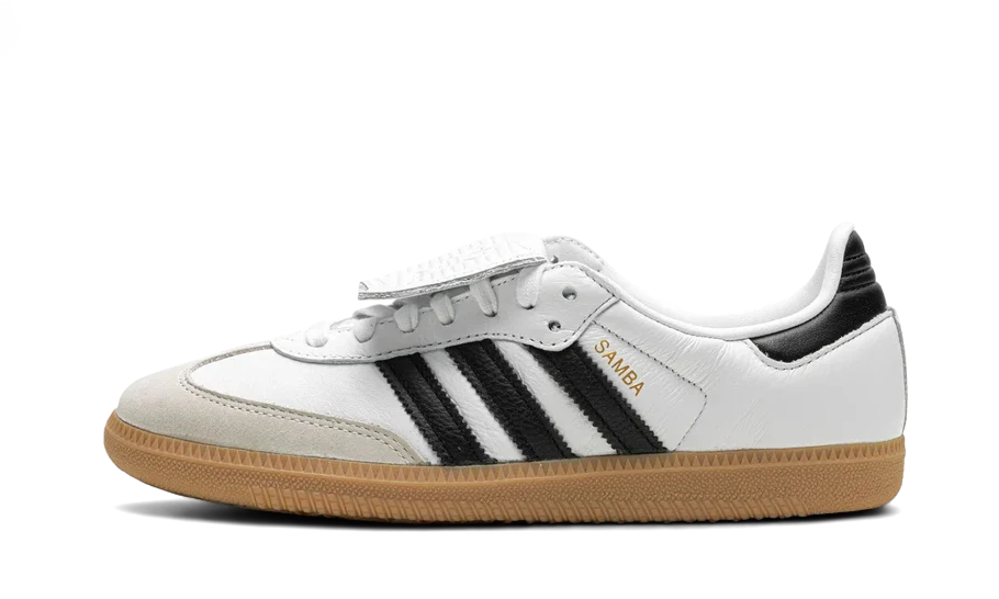 Tenisky adidas Samba LT bielo-čierne, pohľad z boku