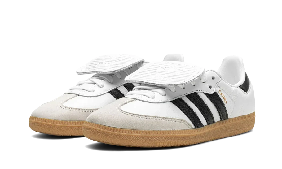 Tenisky adidas Samba LT bielo-čierne, pohľad z predu