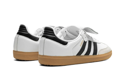 Tenisky adidas Samba LT bielo-čierne, pohľad zo zadu