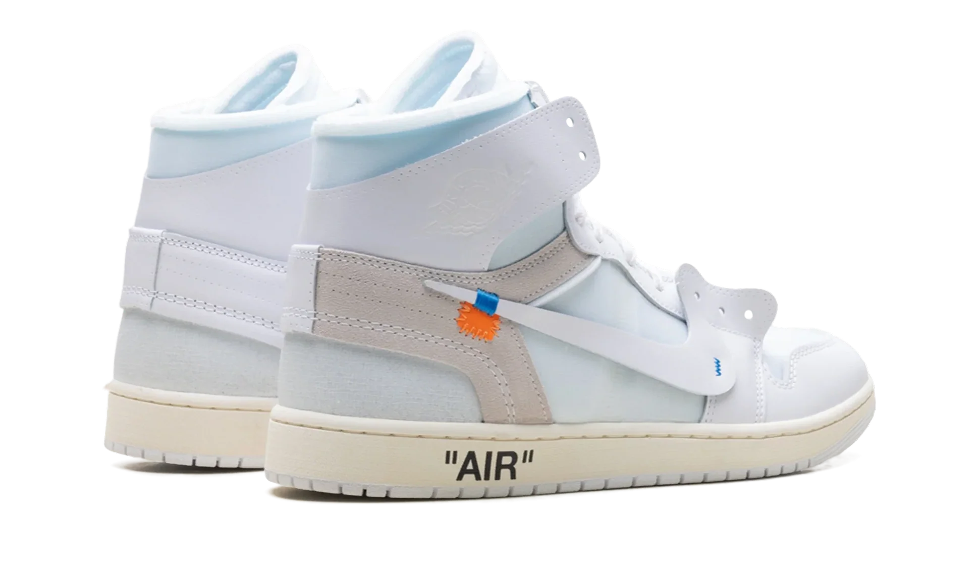 Air Jordan 1 Retro High Off-White Alaska AA3834-100 zadný pohľad