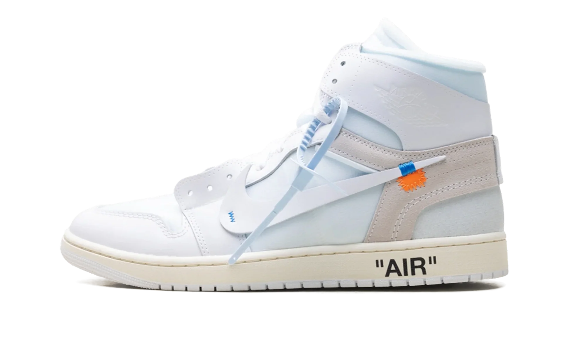Air Jordan 1 Retro High Off-White Alaska AA3834-100 bočný pohľad