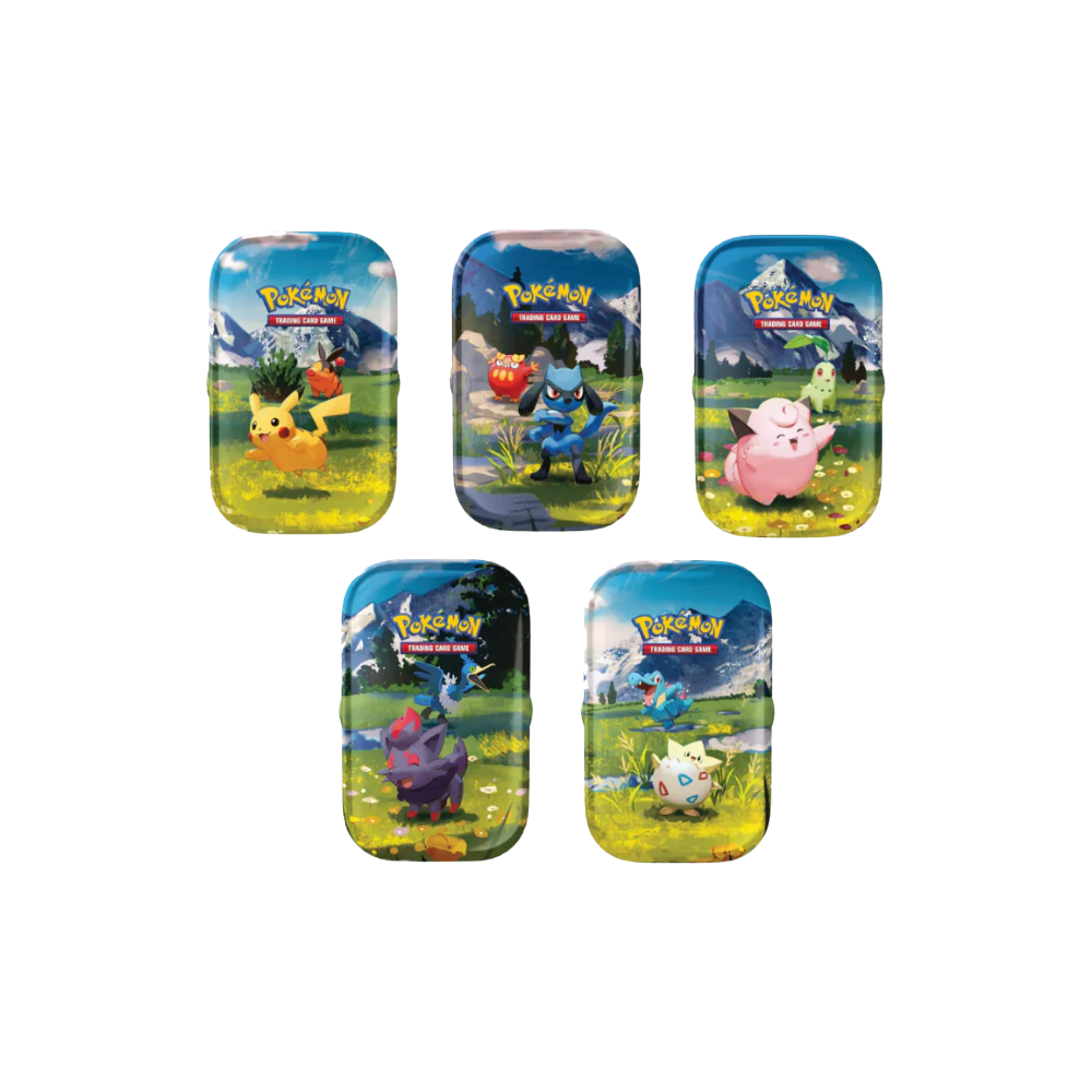 Pokémon Ascended Heroes Mini Tin varianty - 5 rôznych dizajnov