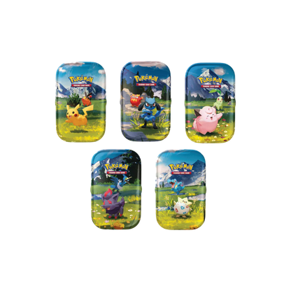 Pokémon Ascended Heroes Mini Tin varianty - 5 rôznych dizajnov