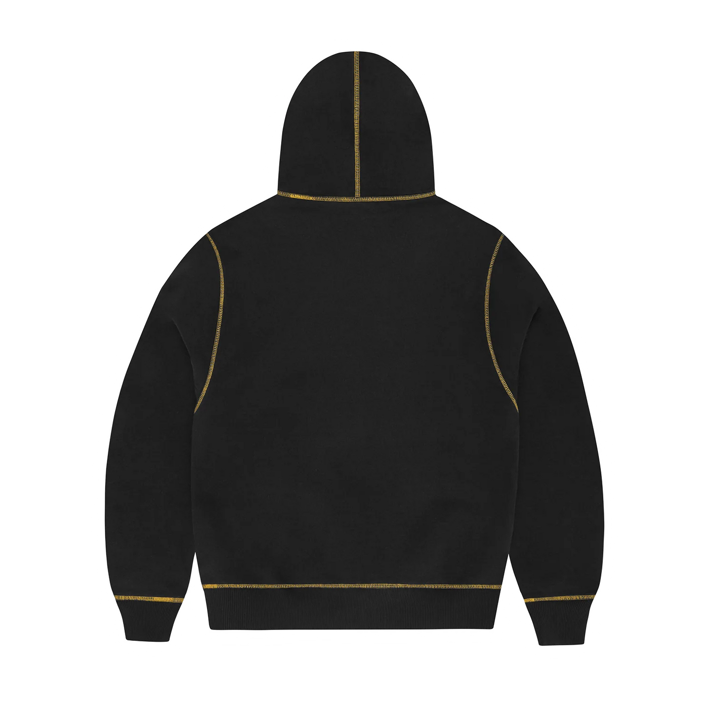 Corteiz Alcatraz Contrast Hoodie Black/Yellow