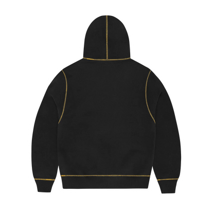 Corteiz Alcatraz Contrast Hoodie Black/Yellow