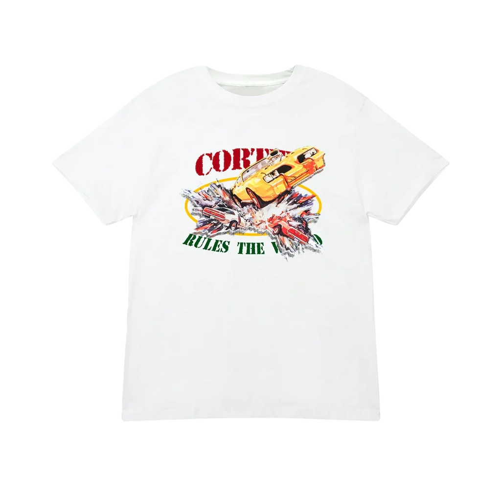 Corteiz Car Crash Tee White