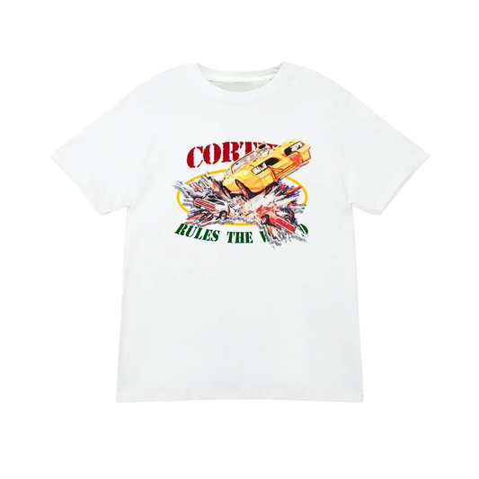 Corteiz Car Crash Tee White