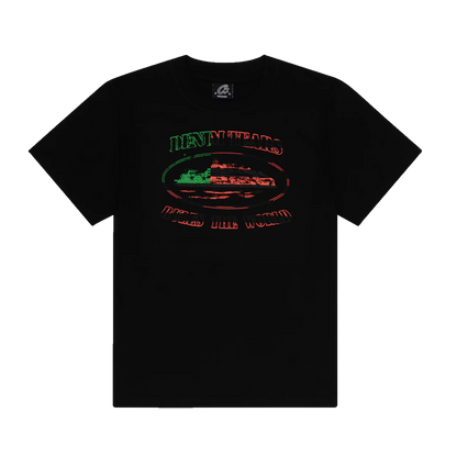 Corteiz Cortears OG Alcatraz Tee Black – pohľad z predu, Corteiz × Denim Tears spolupráca