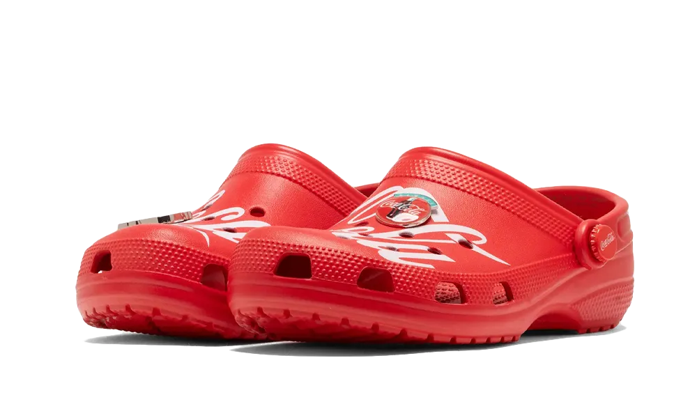 Crocs Coca-Cola Classic Clog červené s logom, pohľad zozadu