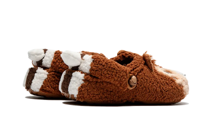 Crocs Classic Lined Clog Disney Chip 'N Dale hnedé s plyšovou podšívkou, pohľad z vrchu