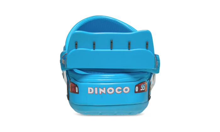Crocs Lightning McQueen Dinoco, detail loga Dinoco na päte