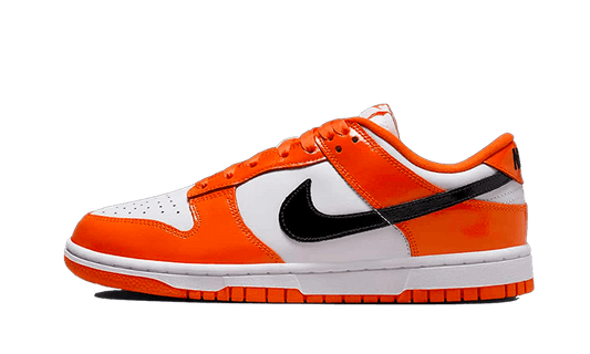 Tenisky Nike Dunk nízke oranžovo-bielo-čierne, pohľad z boku