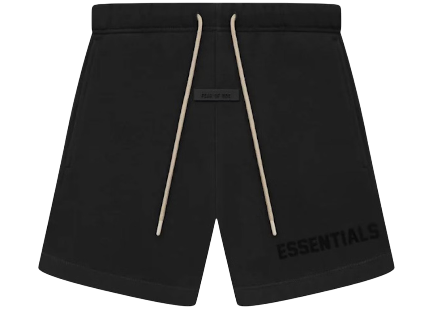 Fear of God Essentials Cream Drawstring Sweatshort Jet Black