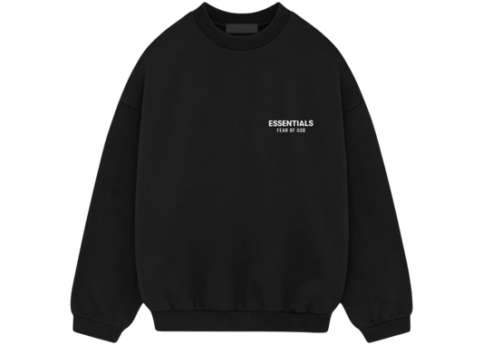 Fear of God Essentials Fleece Crewneck Black