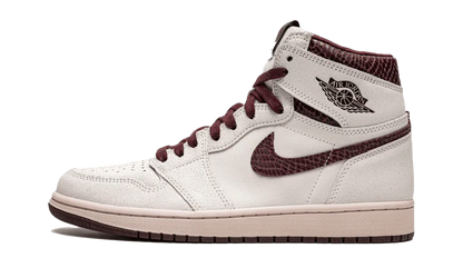 Tenisky Air Jordan 1 vysoké A Ma Maniere bielo-hnedé, pohľad z boku