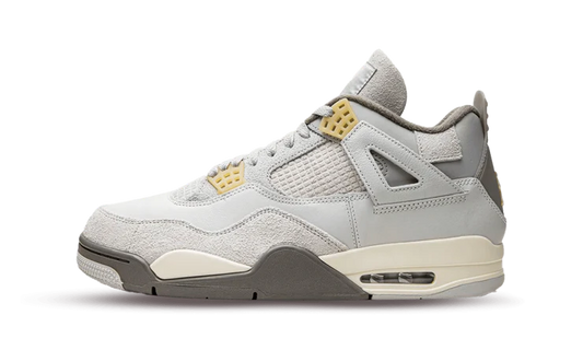 Tenisky Air Jordan 4 sivo-hnedo-béžové, pohľad z boku