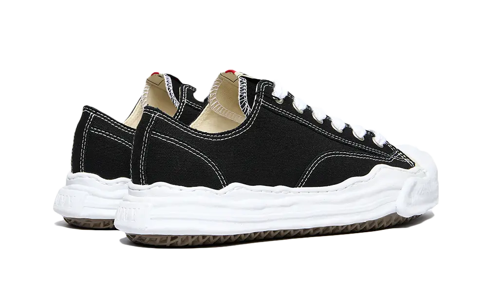Maison Mihara Yasuhiro Hank OG Sole čierne, pohľad zozadu na pätu