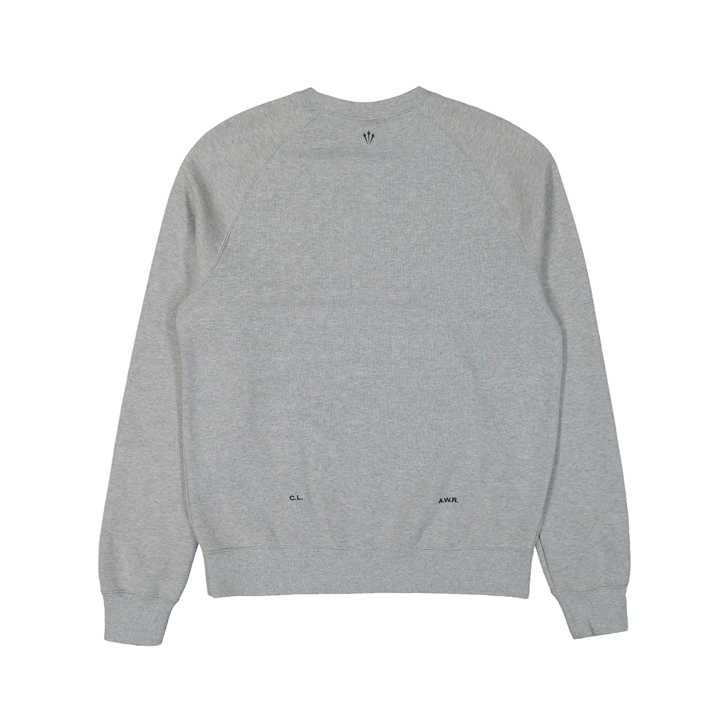 Nike NOCTA Crewneck Grey - zadný pohľad na fleecovú mikinu FN8160-063